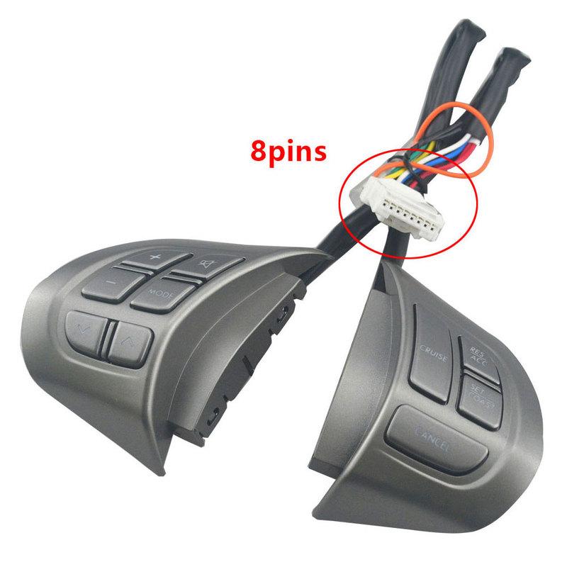 Multi-functional Steering Wheel Button Switch For Subaru Forester 2008 2009 2010 Silvery