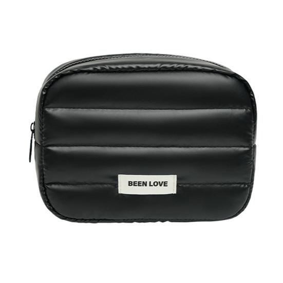 

Женская мягкая косметичка, портативный органайзер для косметики, водонепроницаемая сумка на молнии, косметичка для девочек, для путешествий и домашнего использования чёрный
