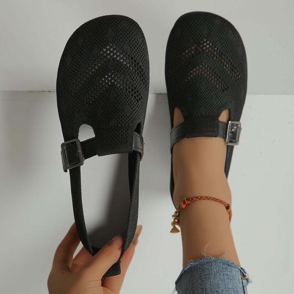 Women Flats 2024 New Mesh Breathable Loafers Shoes for Women Hollow Out Fashion Casual Mom Shoes for Women Zapatos De Mujer