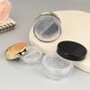 Empty 5/10/20/30g Loose Powder Jar With Rotating Sifter Container Jar Plastic Cosmetic Makeup Powder Filling Can Pot Lid Twist