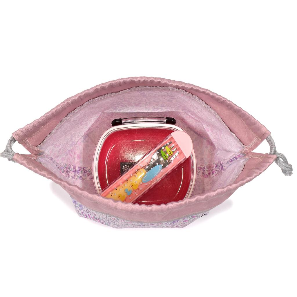 COLORFUL CANDY STYLE Drawstring Lunch Bags with Name Floral Set of Cute for Lunch Drawstring Lunch Lunch Lunch Kindergarten Lunch Toddler Lunch