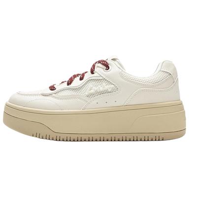 Li Ning Cheese 2.0 Minimalist Comfortable Shock Absorption Low-Top Sneakers Women Sneakers Off-White AGCV348-1
