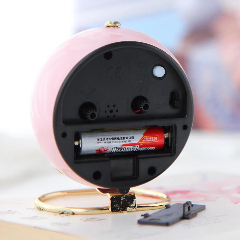 1PC Retro Alarm Clock Digital Quartz Clock Home Decorations Portable Compact Silent Clock Metal Stand Desktop Decor New