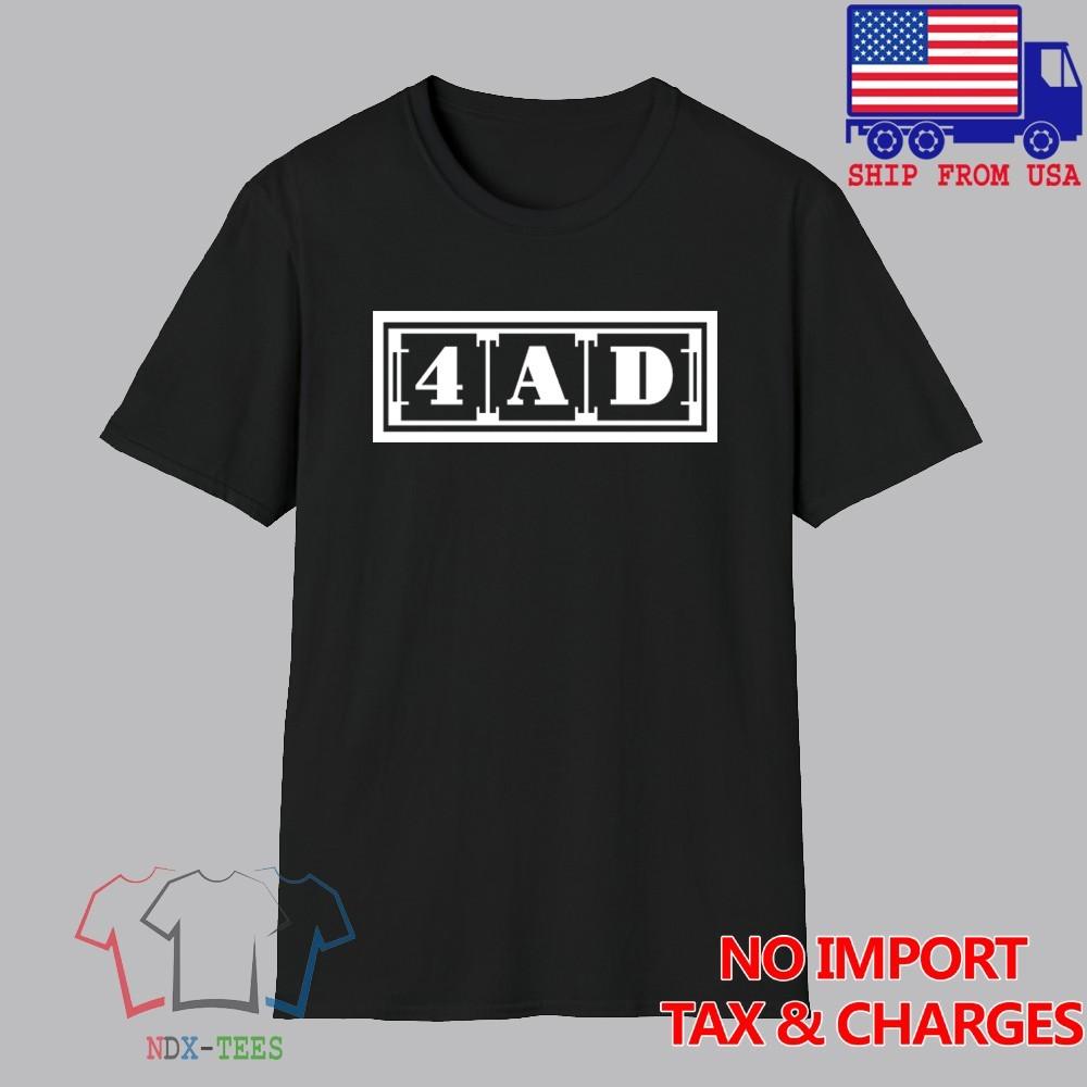 4AD Records Men#039;s Black Size S5XL Unisex T-Shirt M
