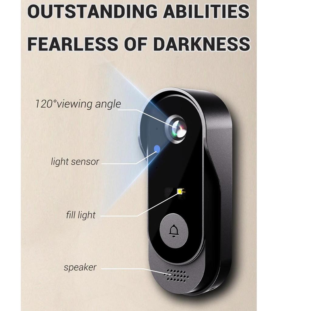 Smart X8 2.4G WiFi Doorbell Video Intercom 4.3" LCD Screen Home Security Smart Door Bell Intercom IR Night Vision Smart Eye Peephole