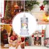 Vánoční LED svíčka naplněná vodou Santa Sněhulák Sněhová vločka Noční světlo Elektrické Santa Claus Sněhová koule Lucerna Sněhová ozdoba