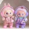 15/17Cm For Labubu Clothes Dolls Sitting Party 1St 2Nd 3Rd Headphones Overalls Shoes Set Apparel Accessories Lovely Outfit Gift