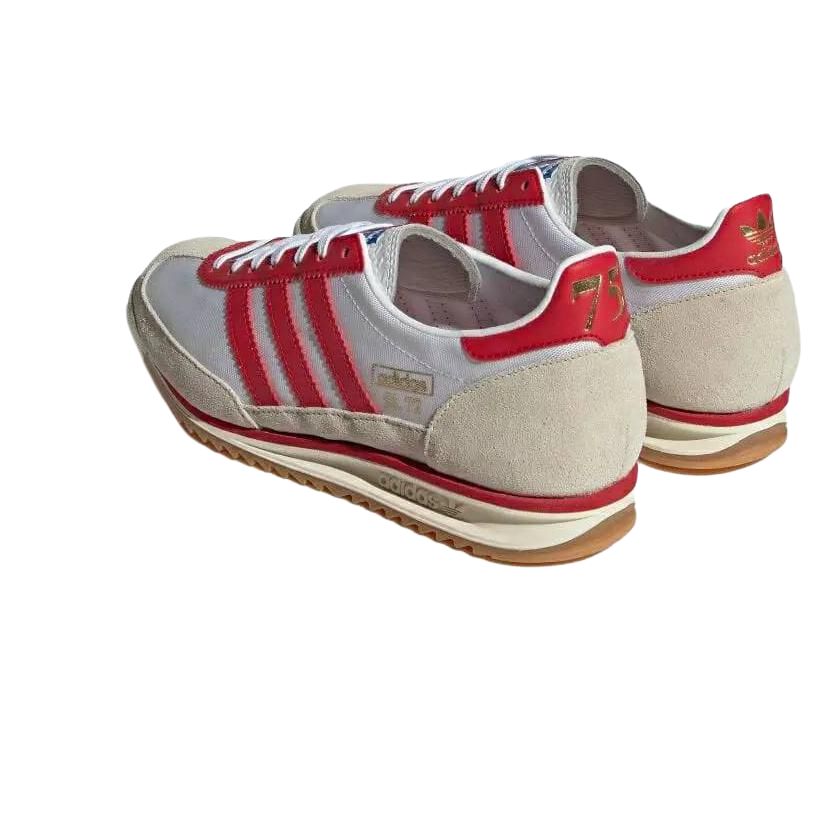 Adidas Originals SL 72 Anti Slip Wear Resistant Low Top Casual Shoes Women's Red Sneakers JP5277