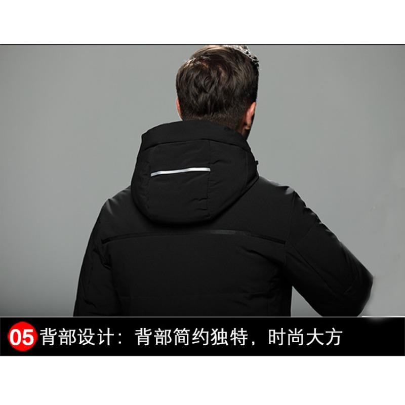 2025 New Cold-proof Clothing Men's Mid-length Men's Winter Thickened Jacket Middle-aged and Elderly Men's Jacket Cotton Jacket