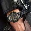 Trendy Waterproof Dual Display Quartz Sports Watch for Junior High