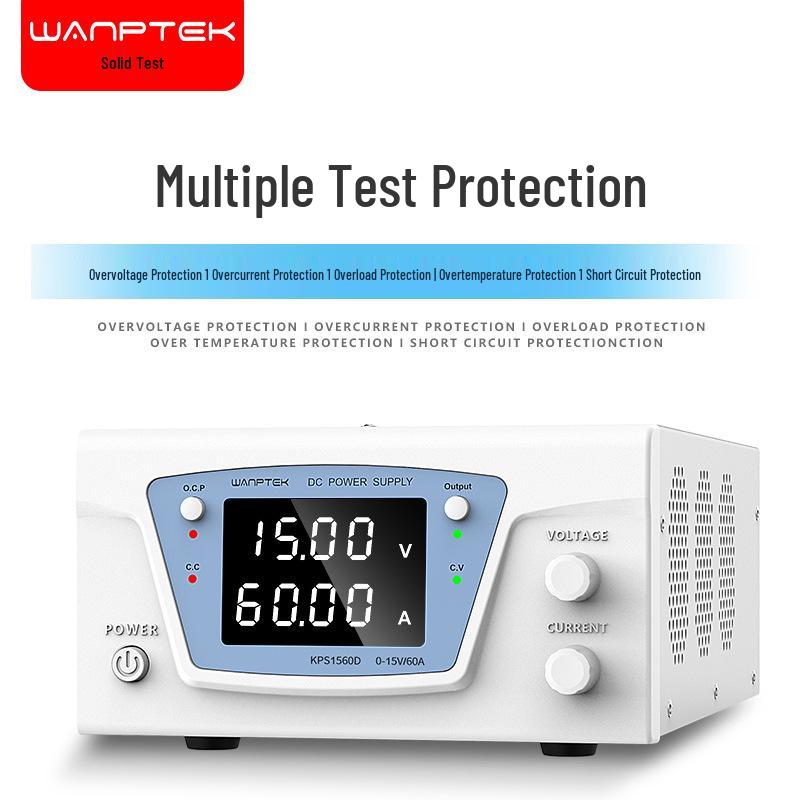 GuCe KPS1560D Adjustable DC Power Supply, 15V 60A, for Laboratory Testing and Battery Charging