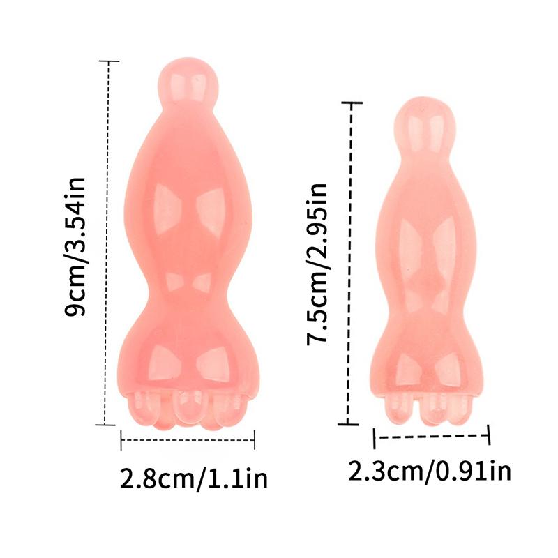 Glatte Gesichtsmassagewerkzeuge Harz Gua Sha Gesichtshautpflege Massagestäbe Lotus-Samenkapselform Massagegerät Gesichtsphysiotherapie-Werkzeug