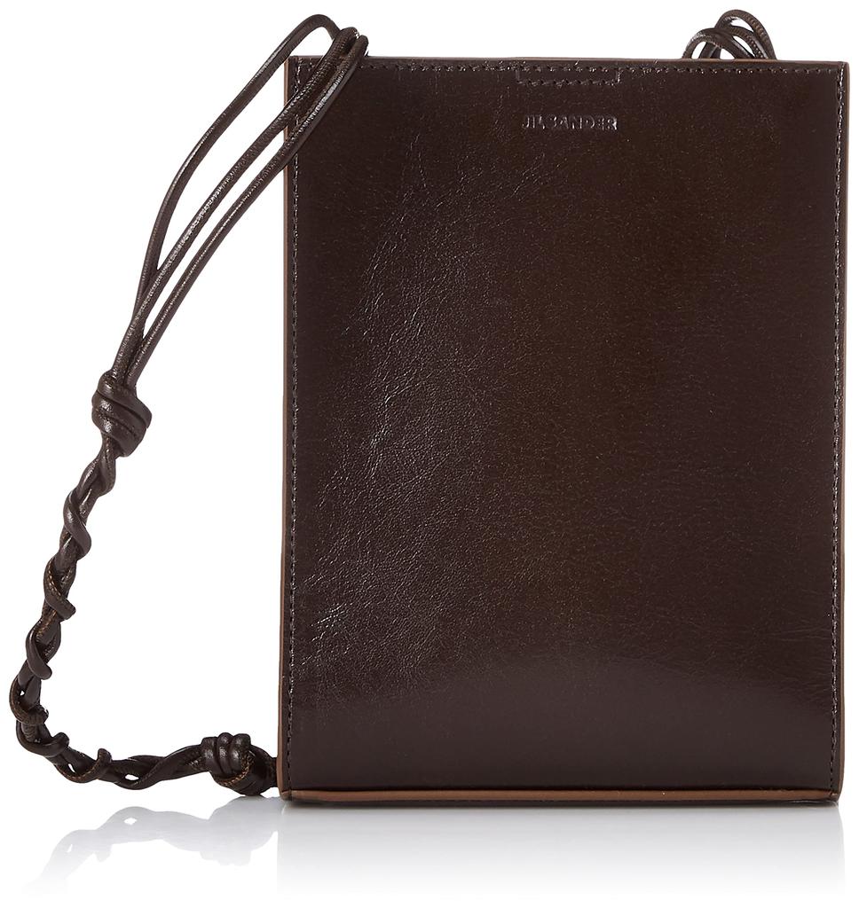 Jil Sander Tangle Small Shoulder Brown Coffee Bag, 853173MUB69099N, Men's, [Used]