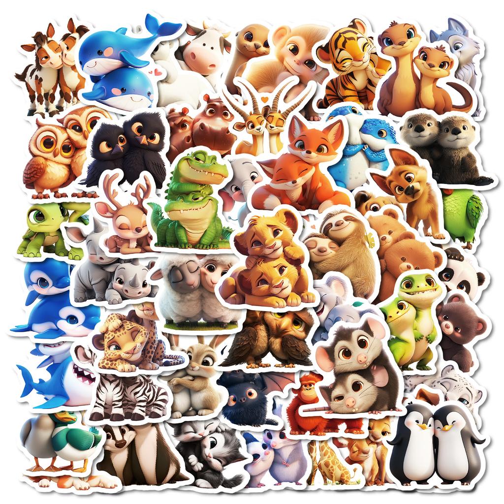 50 Cute Lizard Graffiti Stickers Stickers Mobile Phone Case Skateboard Decoration