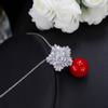 Tmall, Perlenanhänger, Schneeflocken-Zirkonia-Halskette, Exquisiter High-End-Schmuck.