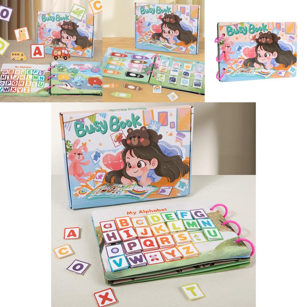 Quiet Stickon Book For Kids Montessori Early Education Toy With Customizable Fun