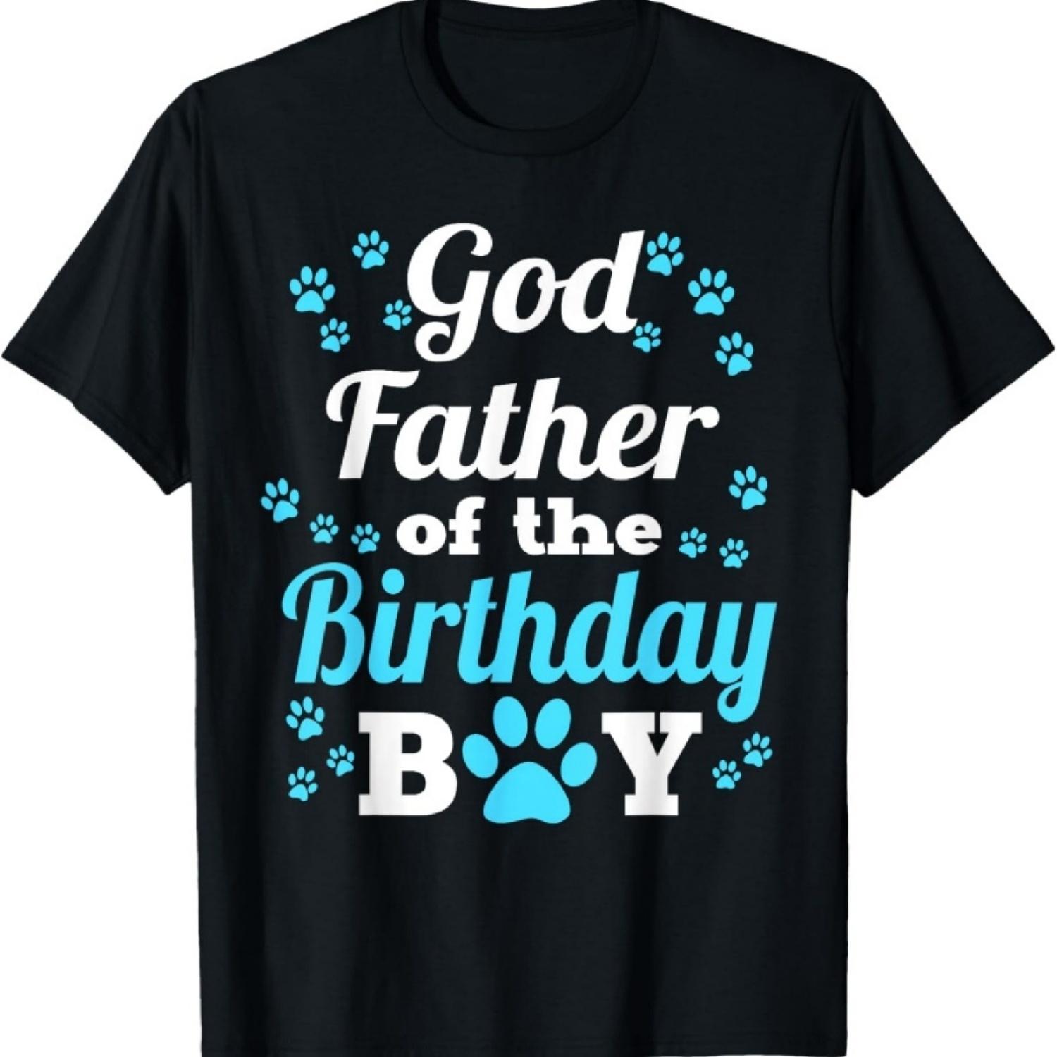 

Godfather Of The Birthday Boy Dog Paw Bday Party T-Shirt XXXXXL чёрный
