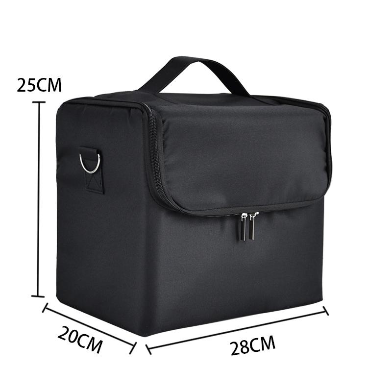 Make-up-Tasche, handgehalten, große Kapazität, mehrschichtig, für Maniküre, Friseur, Stickerei, Werkzeug-Set, Kosmetik-Aufbewahrungstasche, Kulturbeutel