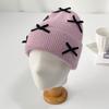 Women's Ballet Core Christmas Ribbon Beanie Hat
