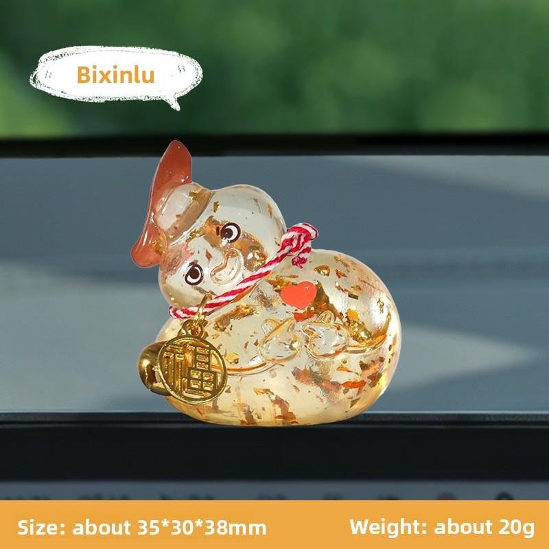 Xiao Fu Lu Car Reclining Figurine, Car Center Console Display Screen, Desktop Decoration, Office Desktop Ornament