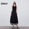 ONLY U-Neck Sleeveless Pleated Waist Long Dress