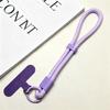 Adjustable 6mm Braided Anti-Drop Mobile Phone Wrist Strap with Self-Locking and Multi-Color Options