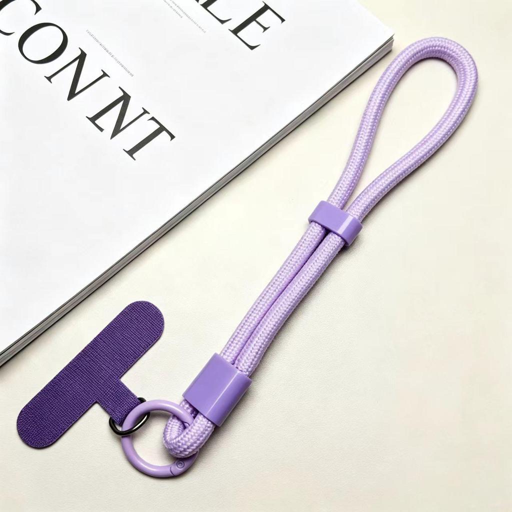 Adjustable 6mm Braided Anti-Drop Mobile Phone Wrist Strap with Self-Locking and Multi-Color Options