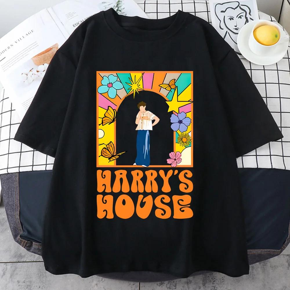 

Harrys House Women Tshirts 100 Cotton Summer Unisexga Graphic Short Sleeve Tee Originality Slice of Life Print Individualization 4XL