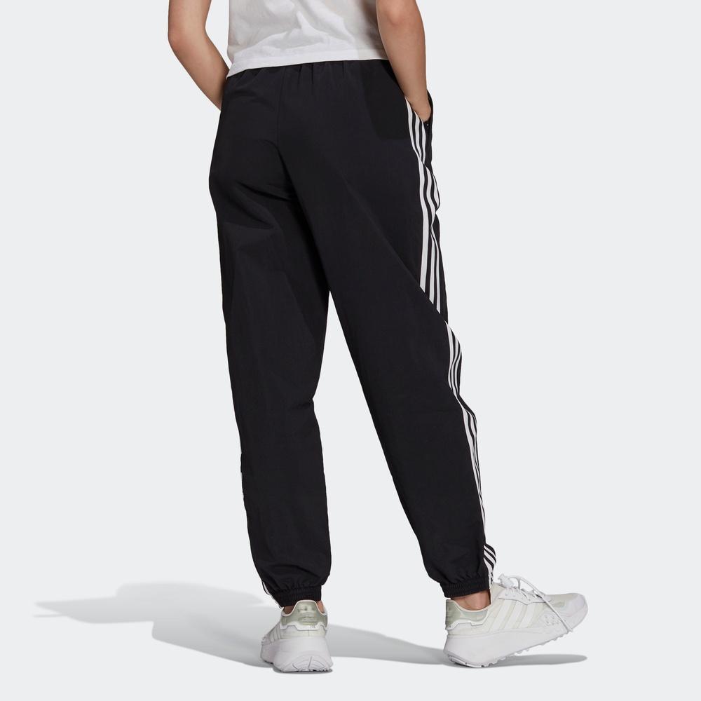 Adidas Originals Retro Sports Solid Color Side Stripe Knitted Sports Pants Women Bottoms Black H20547