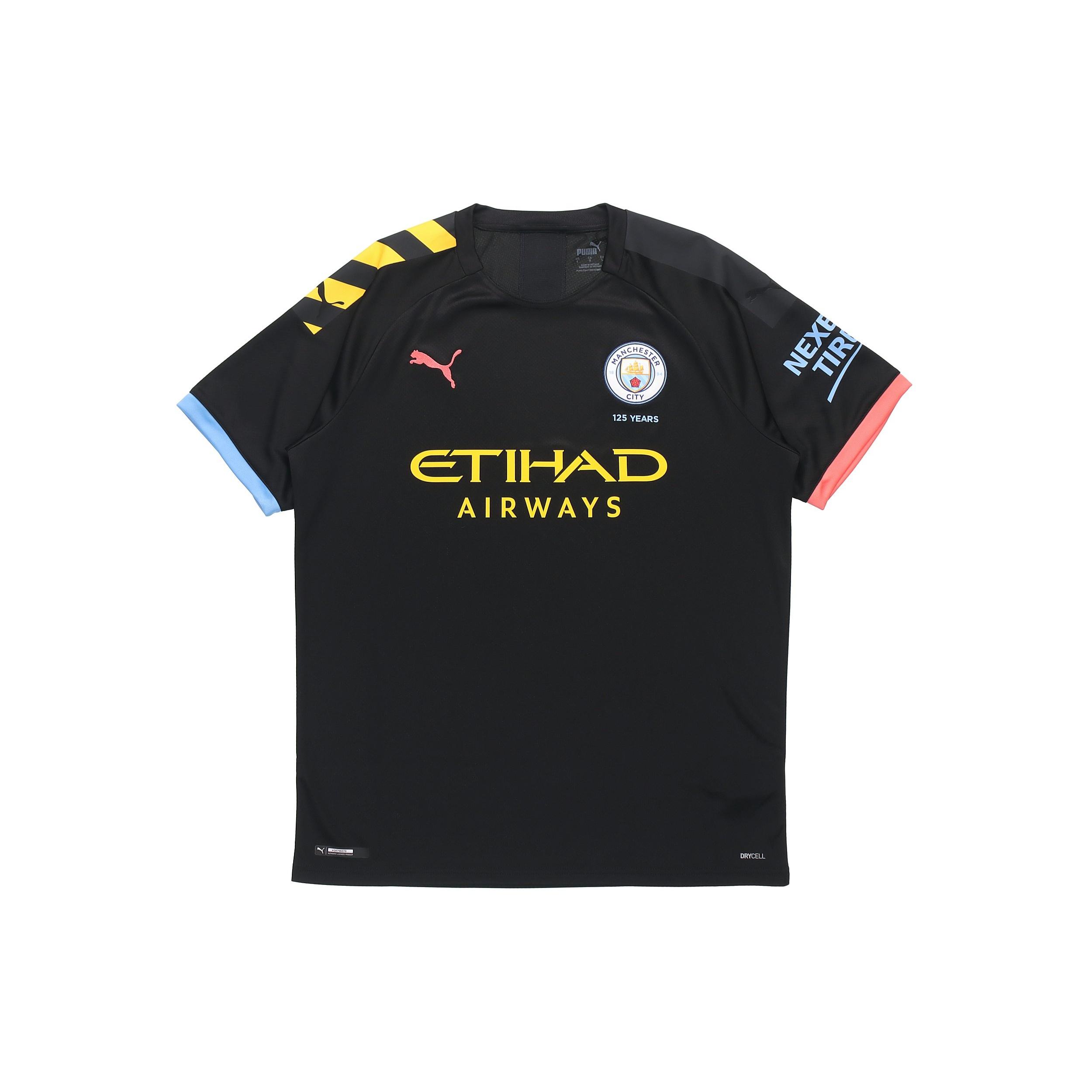 PUMA Manchester City 19/20 Away Jersey Black Men s 755590-02 XS