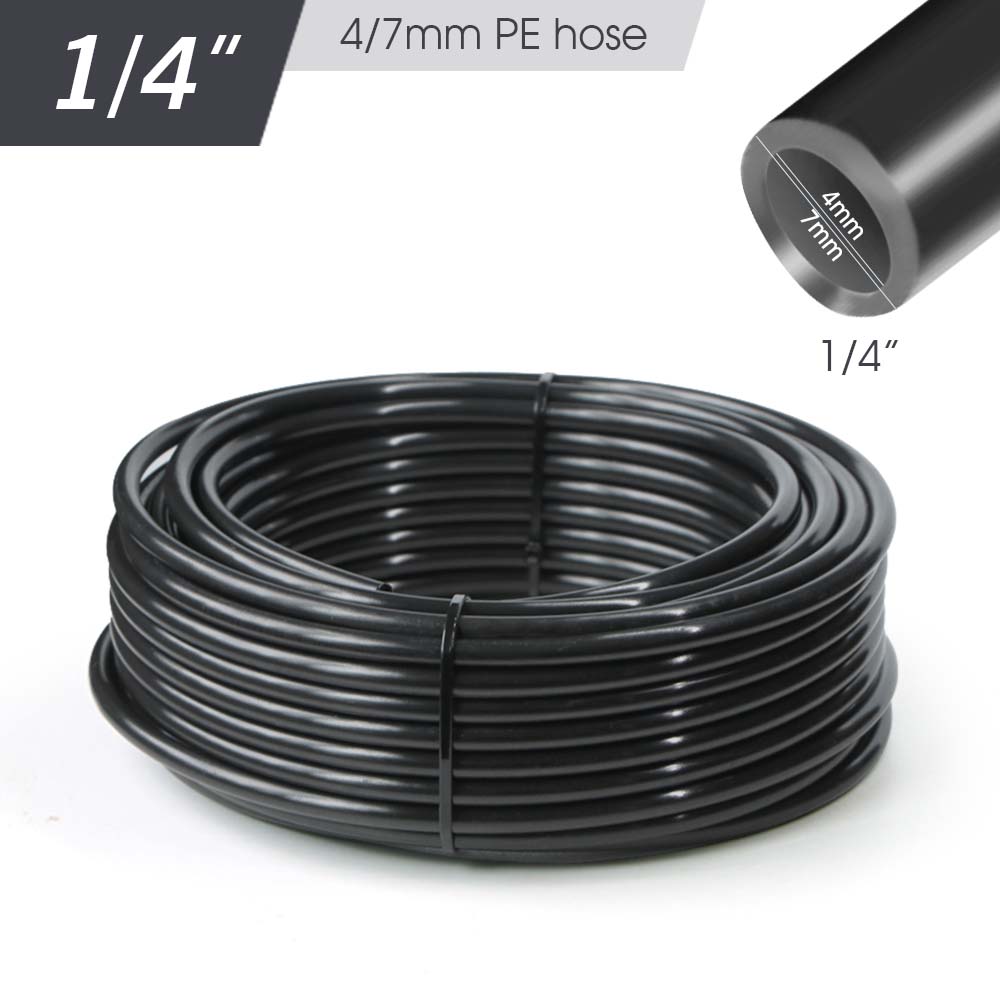 

50-5m Garden 1/4 5/8mm 3/8 1/2 PE Hose Free DIY Gardening Automatic Watering System Punching Drip Irrigation Channel Device 5m