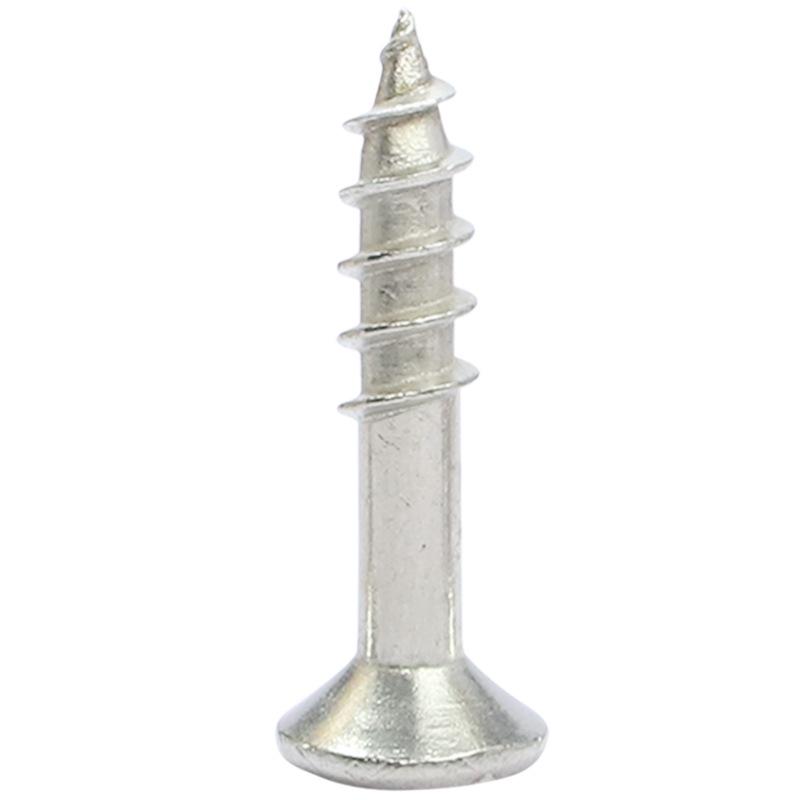 M5 304 Rostfritt Stål Förlängda Träskruvar för Fiberboard och Trä, Självgängande Trätandspikar.