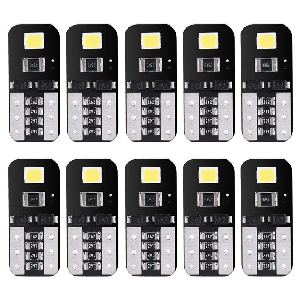 

10pcs T10 2835 W5W LED Car Interior Light Canbus No Error License Plate Light Tail Bulb Width Lamp Universal Car Signal Lights