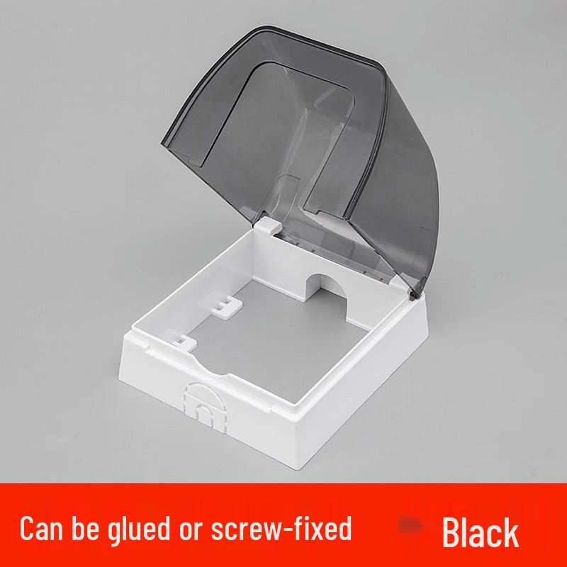 Type 86 Waterproof Bathroom Socket Cover: Child-Proof, Adhesive Shield Box