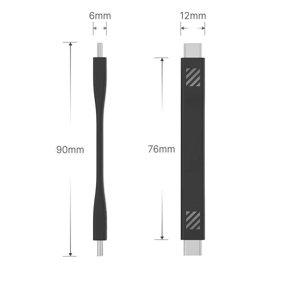 OEM 90 Degree High-Power 60W Data Transfer Cable with 3A PD Fast Charging Type-C Data Cable for Mobile Phones Tablets