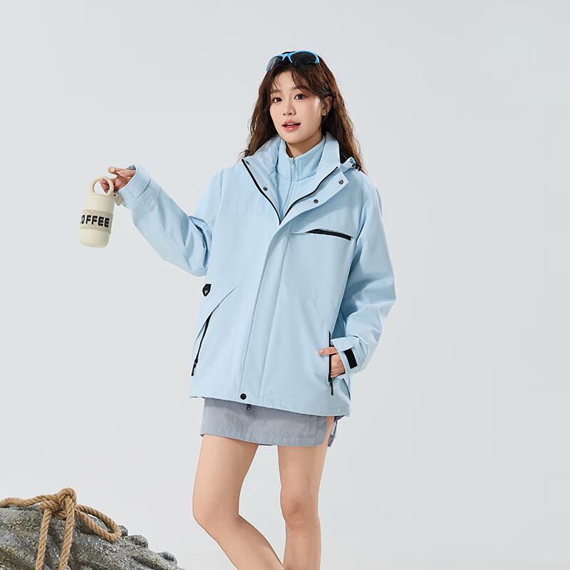 JOHLIN DREAM Women's 3-in-1 Fleece Lined Outdoor Jacket