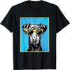 Doberman Pinscher Portrait Pop Art Dog with Sunglasses T-Shirt