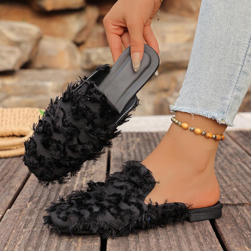 Fashion Women Pointed Toe Slippers Fashion Walking Comfortable Slippers Shallow Casual Sandals Breathable Non Slip Shoes Slides Women