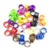 100 PCS NO.1-100 Pigeon Rings Color Foot Ring Bird Management Logo Pigeon Chicken Quail Ring Animal Feeding Tools