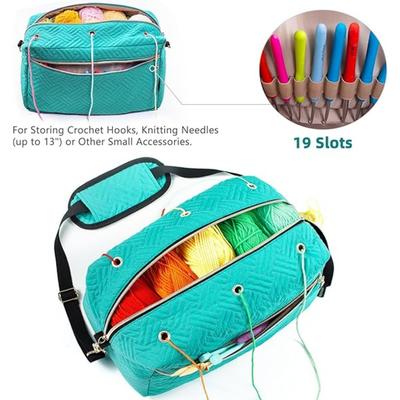 Soporte para Hilo para Accesorios de Crochet - Organizador de Bolsa de Crochet - Bolsa de Punto - Organizador de Almacenamiento de Hilo - Bolsa de Hilo para Hacer Crochet