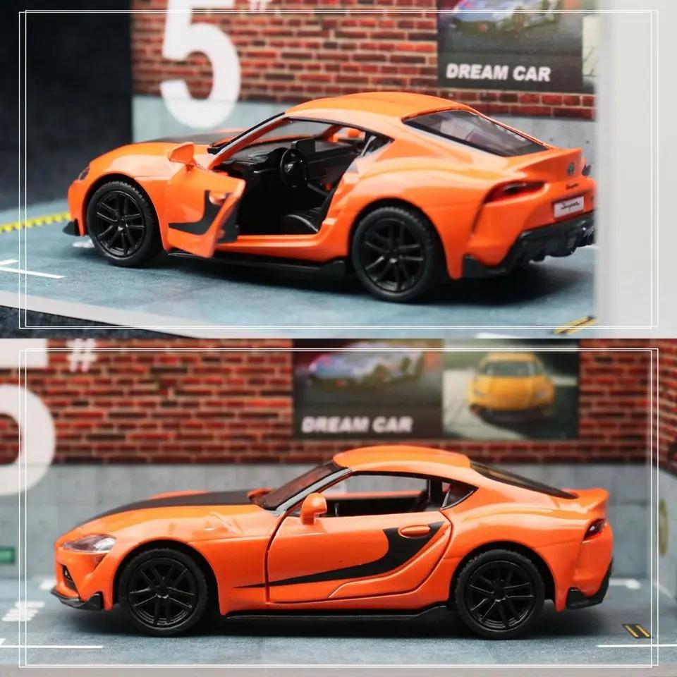 Fast & Furious JDM 2020 Toyota GR Supra Supersportwagen Simulation Diecast & Spielzeugfahrzeug RMZ city 1:36 Legierungs-Automodell-Geschenke für Kinder