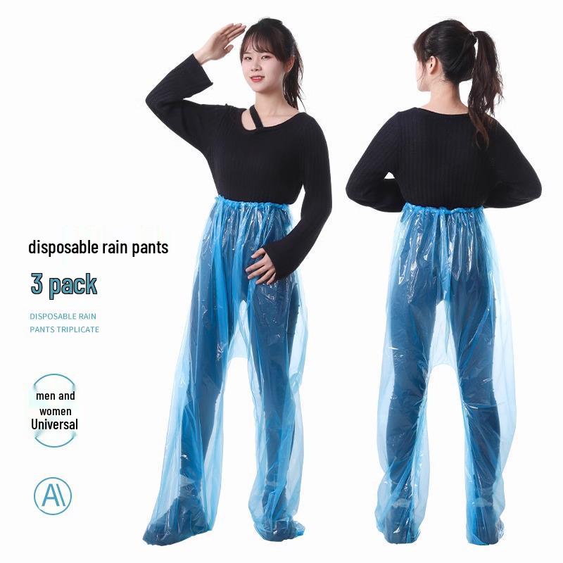 

Женские водонепроницаемые дождевые брюки и бахилы - Нескользящие, Идеальны для езды в дождливые дни