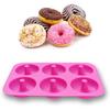6 Holes Silicone Donut Mold Baking Pan Non-Stick Baking Pastry Chocolate Cake Dessert DIY Decoration Tools Bagels Muffins Donuts