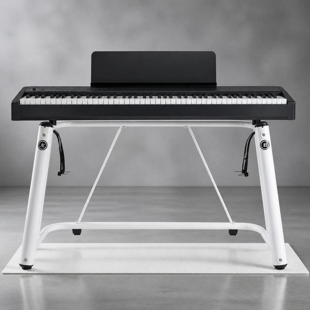 U-Shaped Keyboard Stand Stable Support Cylindrical-Frame for Stage, Keyboardists