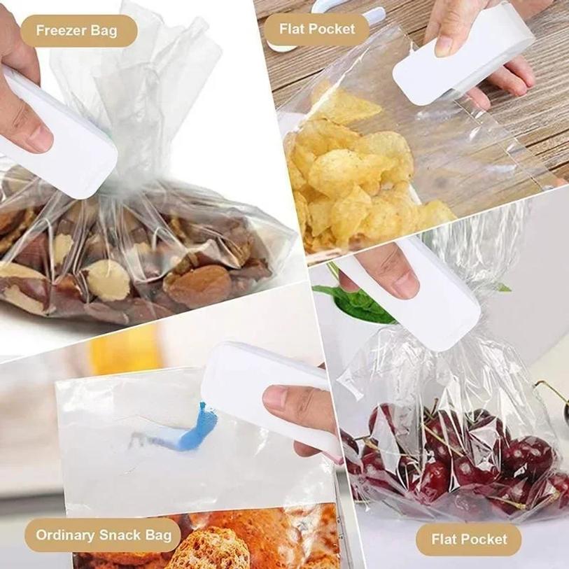 Mini Multi-function Sealer Plastic Storage Bag Sealing Machine Close Keeping Fresh Seal Food Snack Kitchen Tool Cozinha