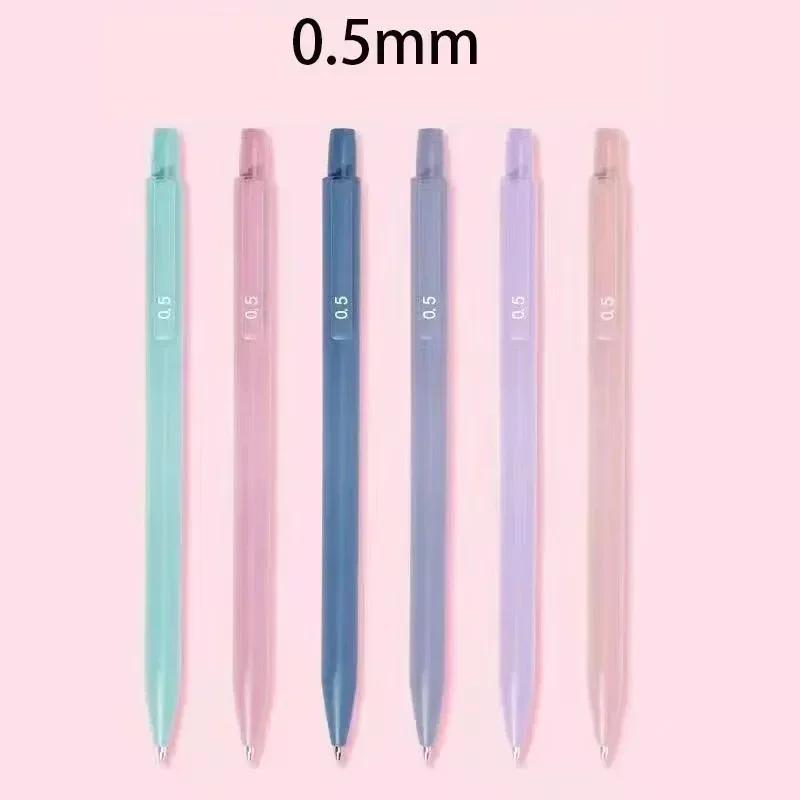 

Набор из 6 автоматических карандашей для письма 0,5 мм, механические карандаши, школьные принадлежности, модные макаронс, канцелярские товары, принадлежности для письма