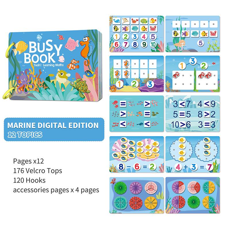 Quiet Book: Educational Busy Book with Stickers for Toddlers