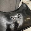 Schultertaschen Schleife Designer Handtaschen Anhänger senden Mode PU Handtaschen Reißverschluss Pendeltasche Achseltasche für Damen