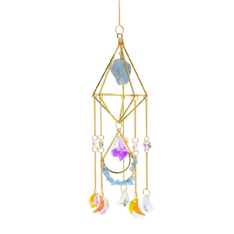 Garden Rainbows Prisms Suncatchers Outdoor Hanging Crystal Catchers Pendants Wind Chimes Catching Ornaments Home Party