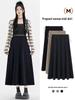 Maternity Petite Black Pleated Long Skirt - Spring/Autumn 2026 Collection